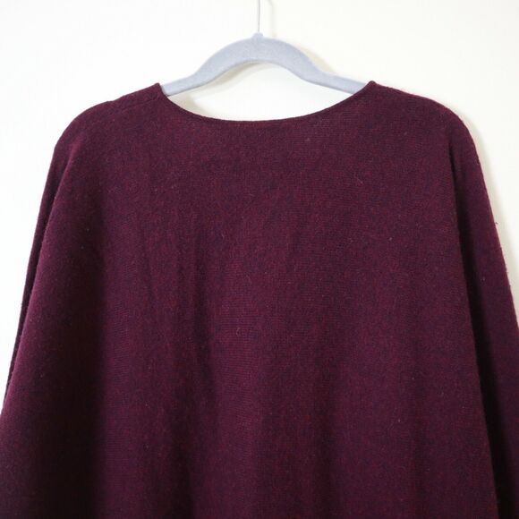 The Kooples Sport Size XS Cashmere Zip Front V Neck Sweater Burgundy Red - Picture 10 of 12